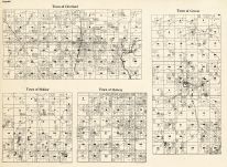 Taylor County - Cleveland, Molitor, Holway, Grover, Wisconsin State Atlas 1930c